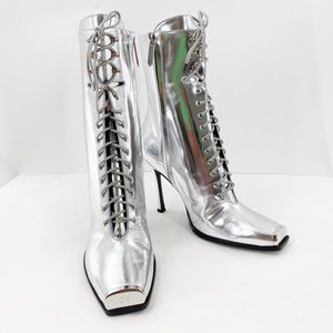 Calvin Klein 205W39NYC Windora Silver Heel boot size 11 New